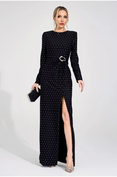 Pernilla Black Diamond Maxi Dress