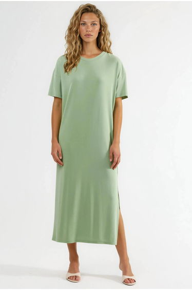 BUSEM Loose Fit Midi Dress with Slit