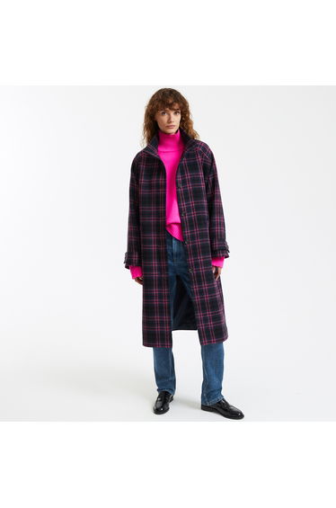 Checked Winter Maxi Coat