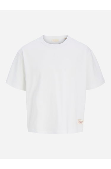 White Crew Neck Cotton T-Shirt