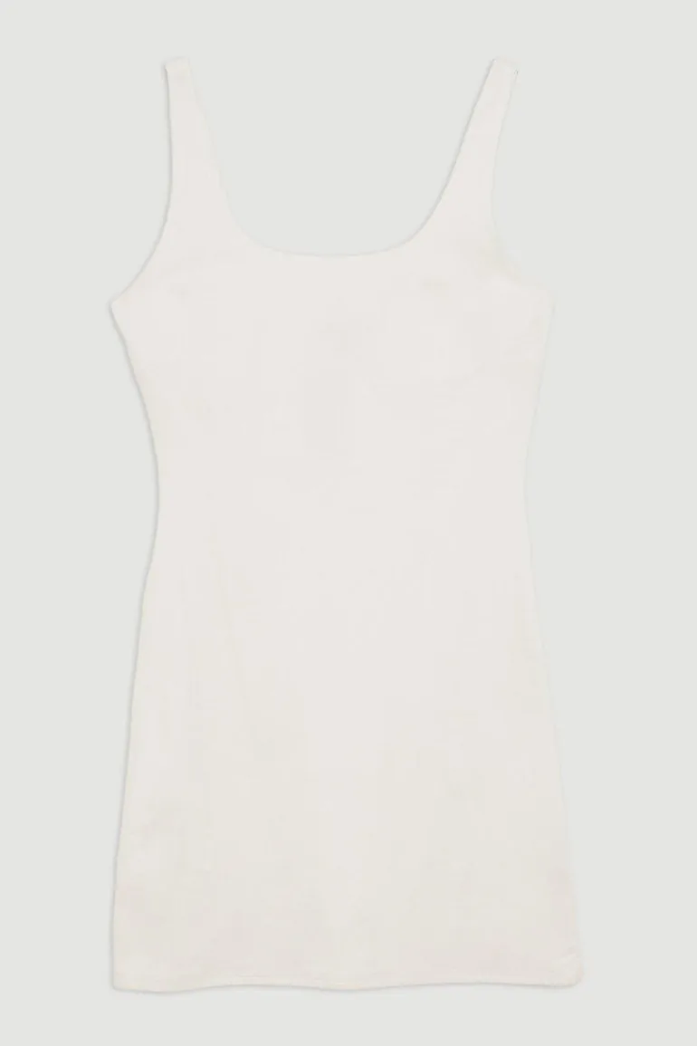 Stretch Cotton Jersey Strappy Mini Dress - 4