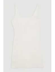 Stretch Cotton Jersey Strappy Mini Dress - 4