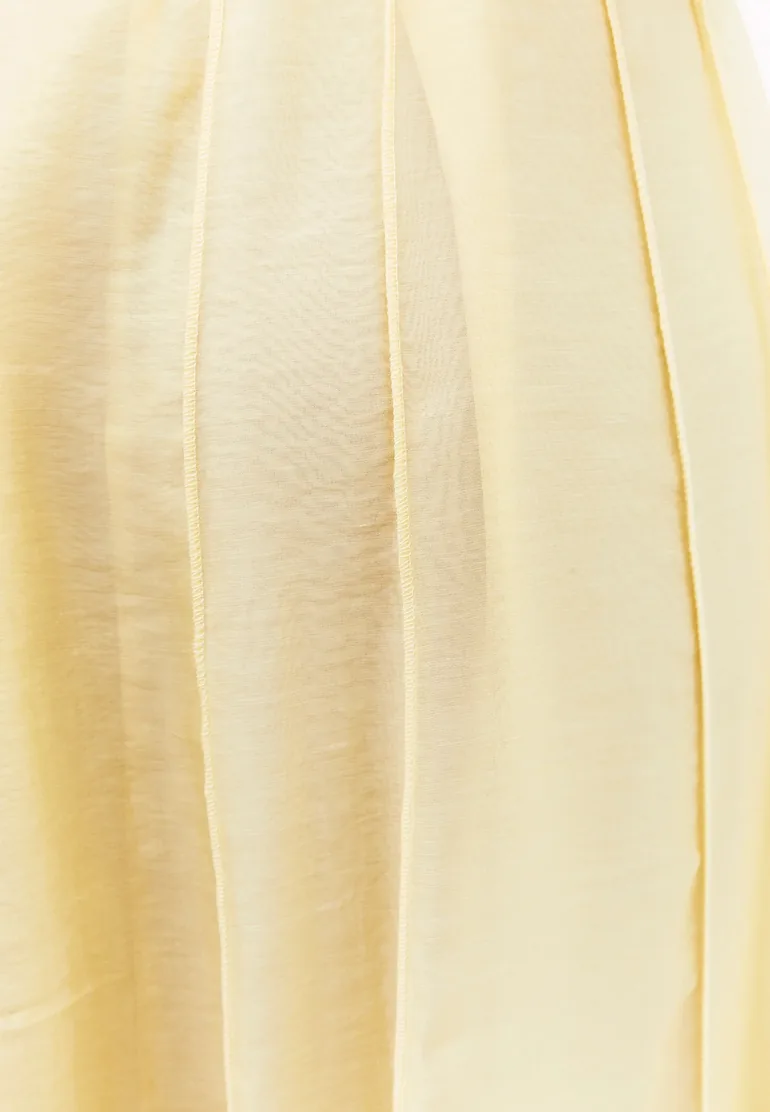 High Waist Flared Midi Skirt - FLAN - 4