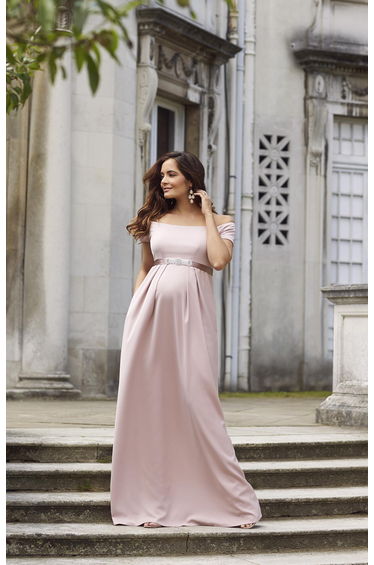 Aria Maternity Gown Mellow Rose Pink