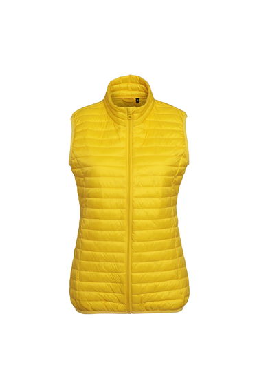 2786 Womens/Ladies Tribe Fineline Padded Gilet/Bodywarmer - Bright Yellow