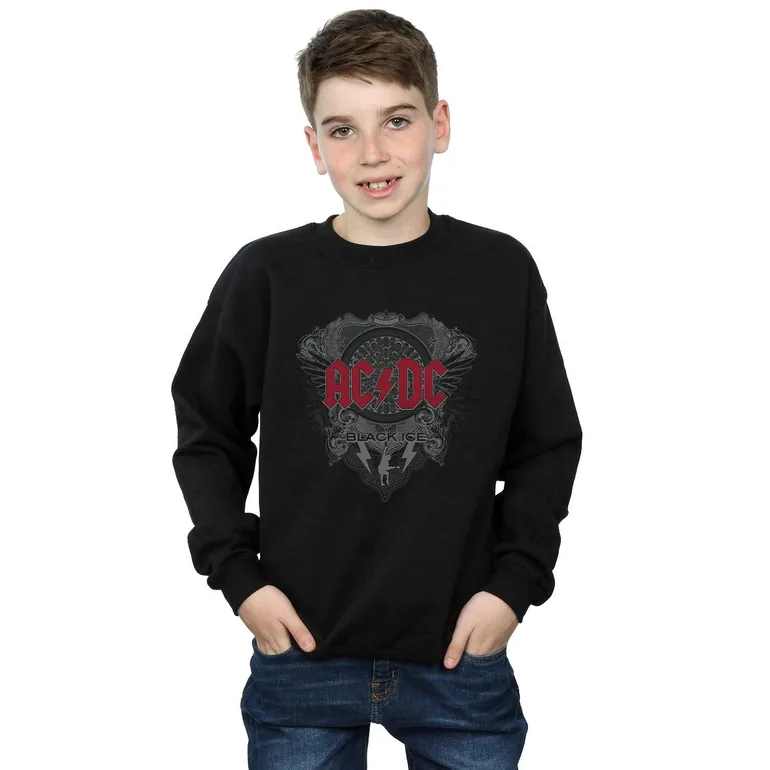 AC/DC Boys Black Ice With Red Sweatshirt - Black - 1