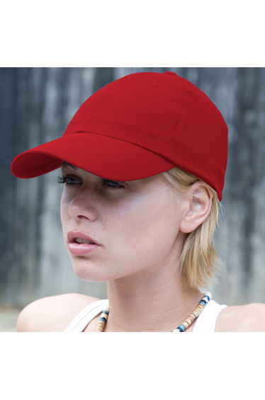 Result Unisex Heavy Cotton Premium Pro-Style Baseball Cap - Red