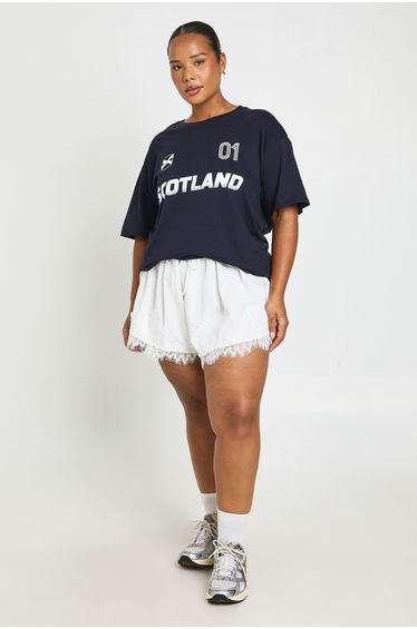 Plus Scotland Football Printed T-shirt - navy