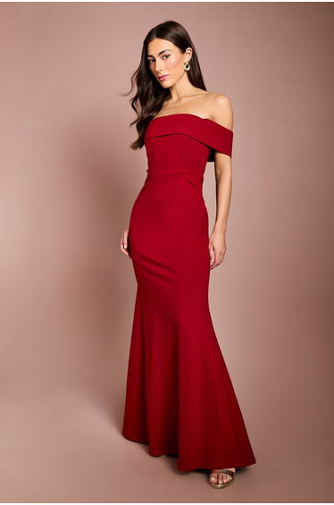 Ponte Bardot Maxi Dress