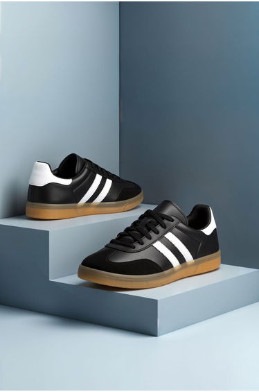 DS ChaCha S. Black and White Unisex Sneakers