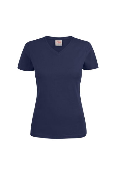 Printer Womens/Ladies V Neck T-Shirt - Dark Navy