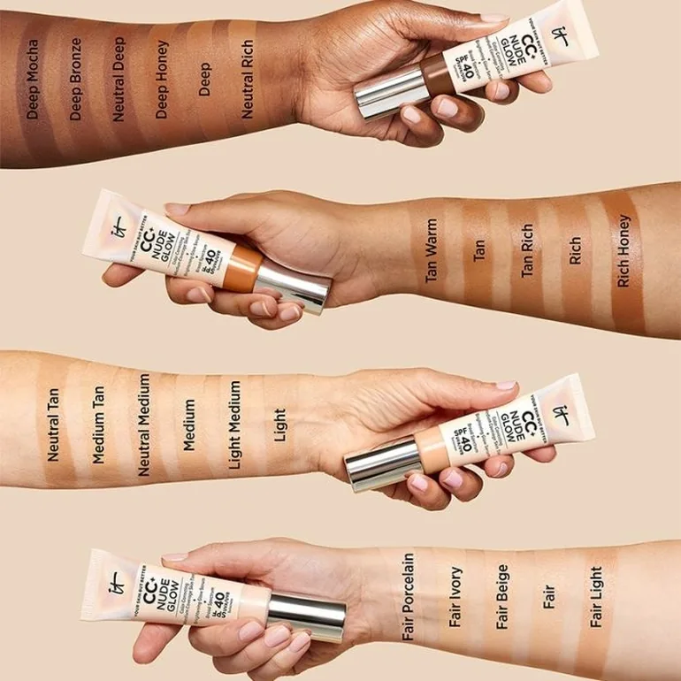 IT Cosmetics Your Skin But Better CC+ Nude Glow with SPF 40 32ml-Light Medium - 1