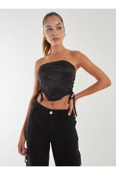 Lace Up Corset Top