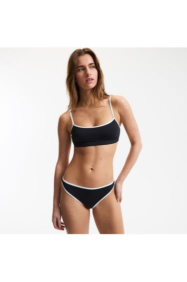Bikini Bottom Briefs with Contrasting Bias