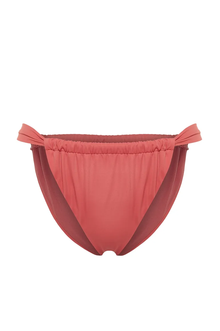 Pale Pink Tunnel High Leg Bikini Bottom - 1