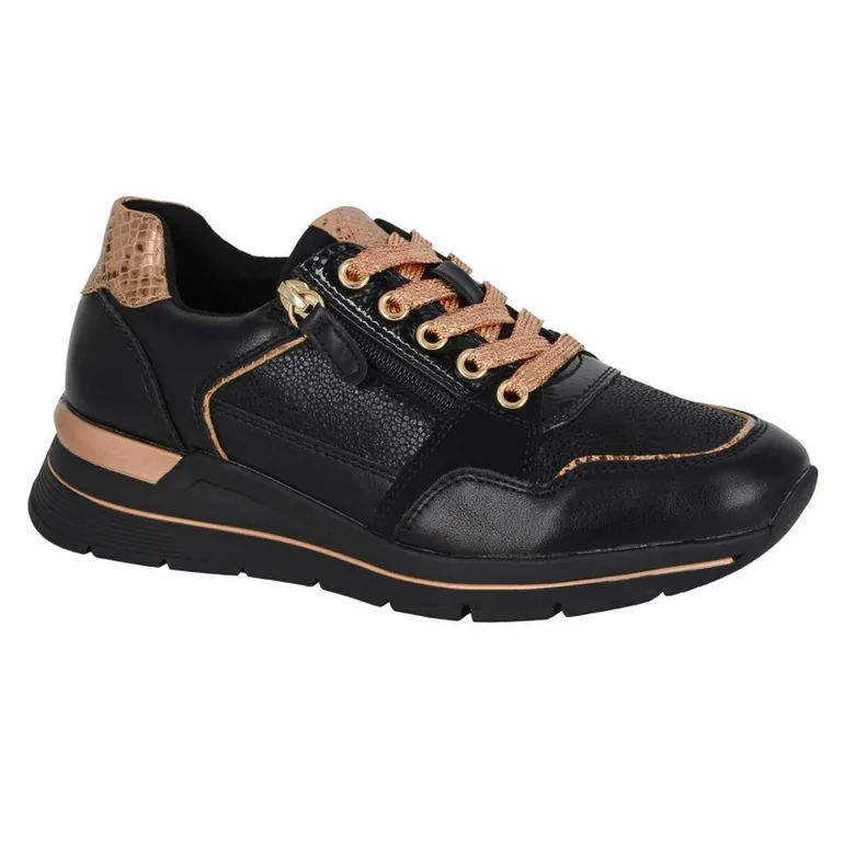 trainers black and gold ladies shoes