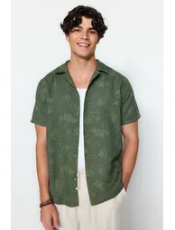 Shirt - Khaki - Regular fit - 1