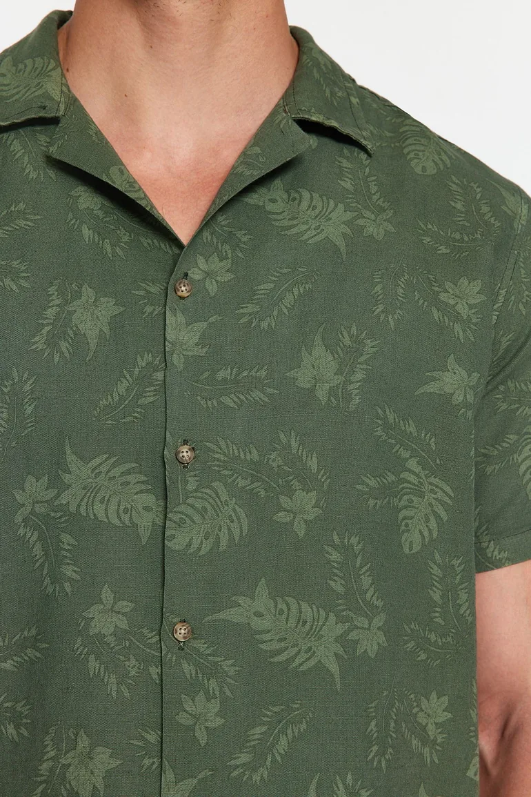 Shirt - Khaki - Regular fit - 4