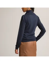 Fine Knit Jumper/Sweater with Cowl Neck - 3