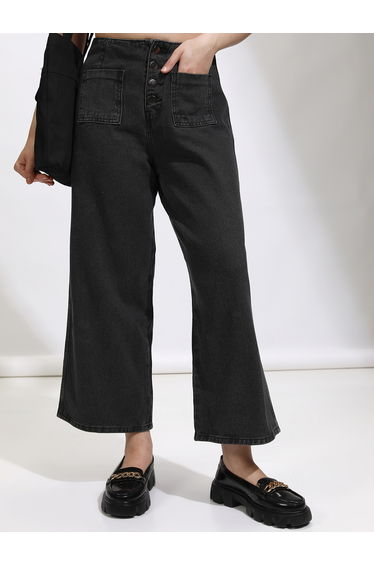 Low-Rise Straight Fit Cotton Jeans
