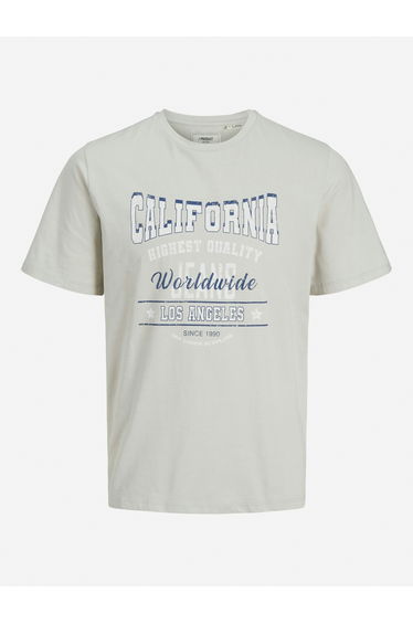 Slogan Print Crew Neck Regular Fit T-Shirt