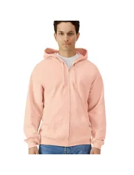 Gildan Unisex Adult Softstyle Midweight Full Zip Hoodie - Dusty Rose