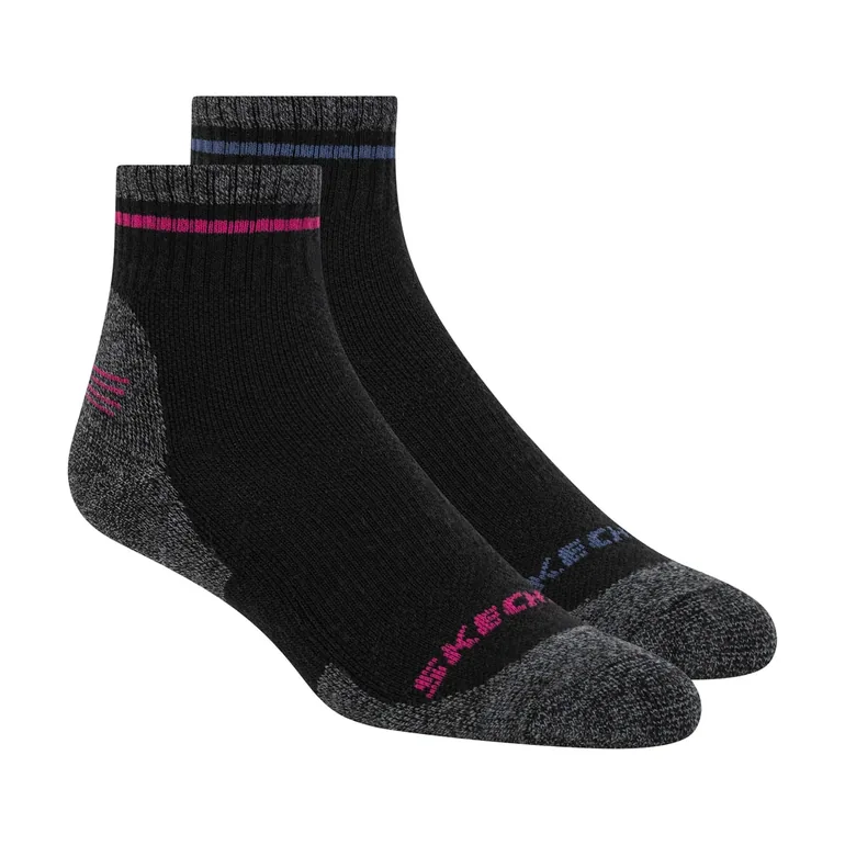 Women's Skechers 2 Pack of Trail Crew Socks in Black