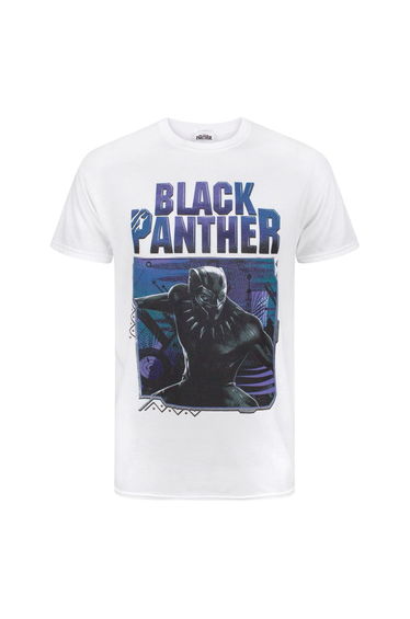 Marvel Black Panther Mens T-Shirt - White