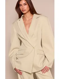 بليزر بأكمام - أخضر