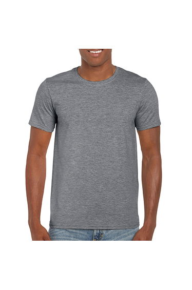 Gildan Adult Ringspun Cotton Soft Touch T-Shirt - Graphite Heather