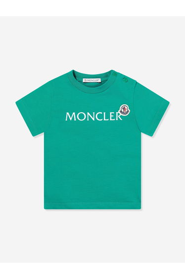 Moncler Enfant Baby Boys Logo T-Shirt in Green