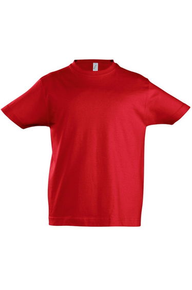 SOLS Kids Unisex Imperial Heavy Cotton Short Sleeve T-Shirt - Red