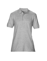 Gildan Mens Hammer Plain Double Piqué Polo Shirt - Sports Grey