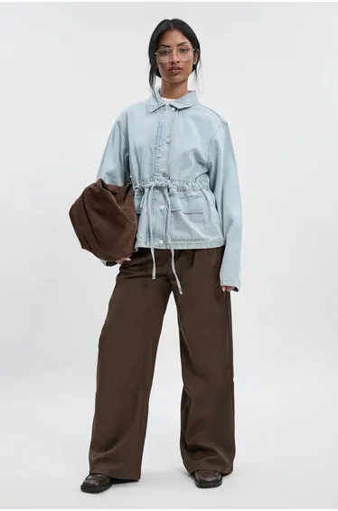 جاكيت بوهو جينز أزرق