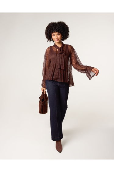 Lace Pussybow Blouse