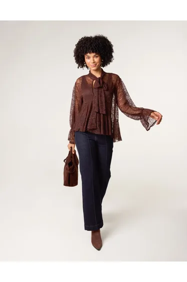 Lace Pussybow Blouse
