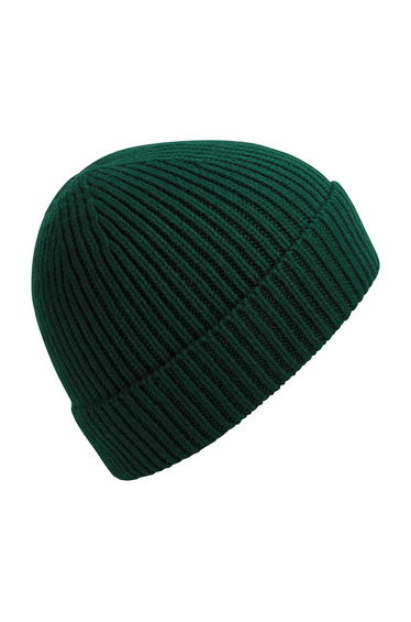 Beechfield Unisex Engineered Knit Ribbed Beanie - Bottle Green