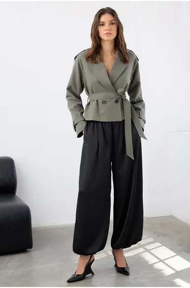 جاكيت بليزر قصير - أخضر