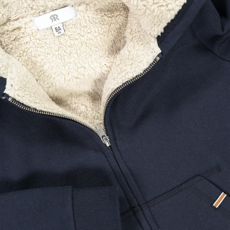 Cotton Mix Zip-Up Hoodie - 4