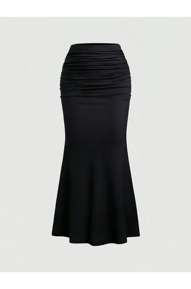 Black Bodycon Maxi Skirt