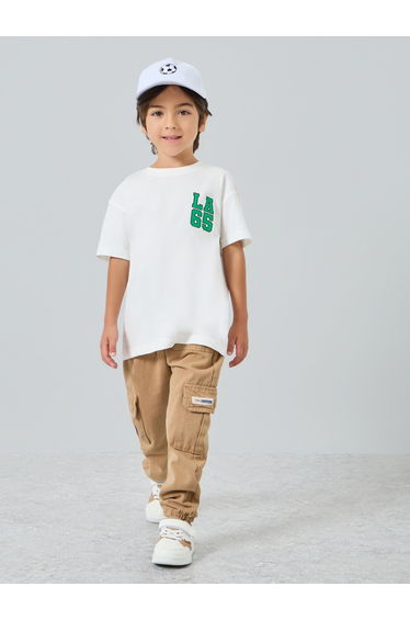 Boys Off-White Graphic Print Oversized T-Shirt