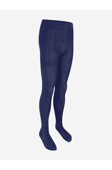 Zeco Girls School Cotton Tights (2 Pack) in Navy