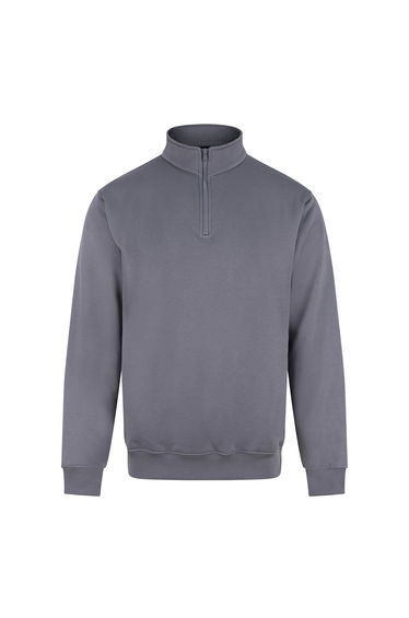 PRO RTX Mens Quarter Zip Sweatshirt - Solid Grey