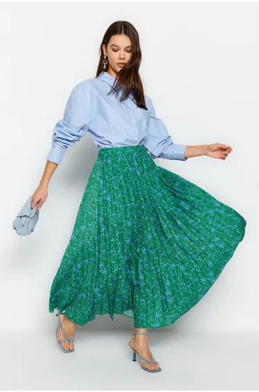 Skirt - Green - Maxi