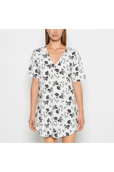 Brushed Jersey Sleep Shirt in Medium Goddess Floral