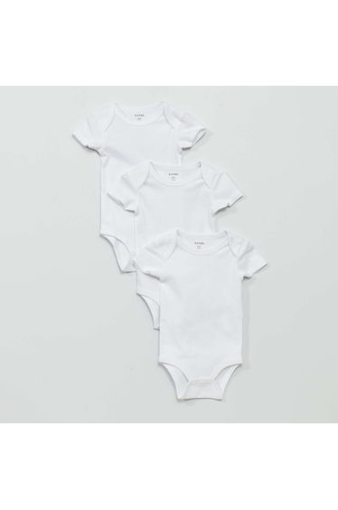 Pack of 3 jersey bodies White