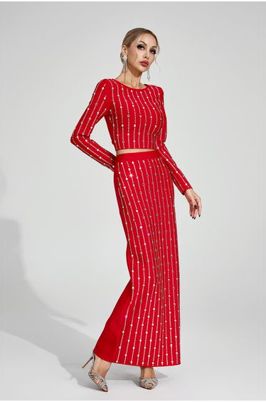 Amaryllis Red Diamond Two Piece Set
