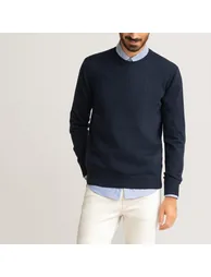 Merino Wool Jumper/Sweater with Crew Neck