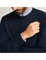 Merino Wool Jumper/Sweater with Crew Neck - 2