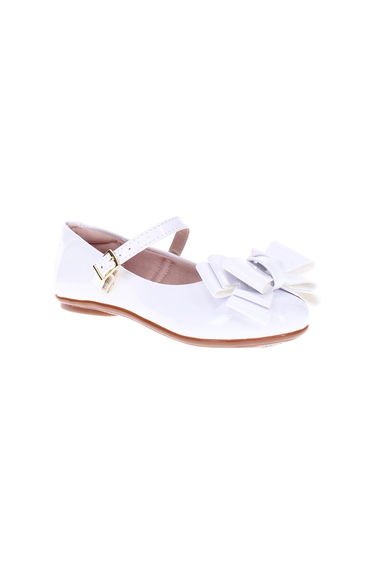 Solid Ballerinas with Bow Detail